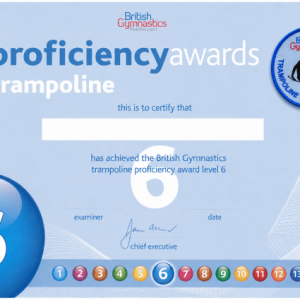 T061 Trampoline Badge & Certificate Level 6